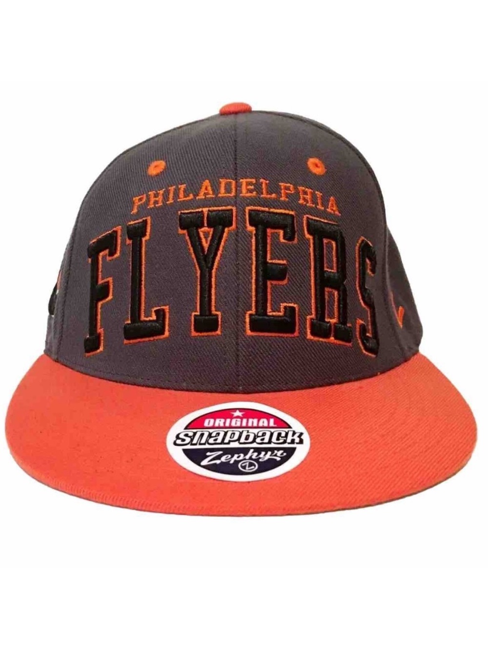 Philadelphia Flyers Zephyr Gray Superstar Snapback Hat Cap NHL Hockey Adjustable